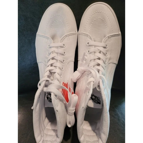 Vans SK8-HI VN000D5I00 True White Skateboarding Men 7.5 Women's 9 - Brand New - Picture 2 of 10